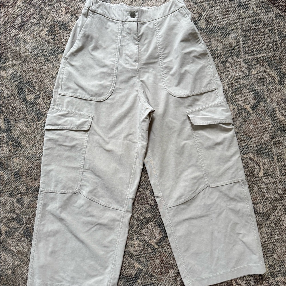 Men's Cargo Work Pants in Light Beige - Comfortable Utility Style